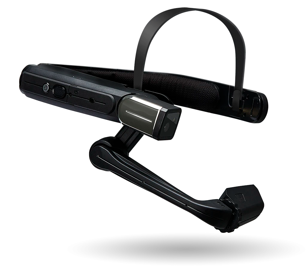 Vista trasera de la tableta RealWear HMT-1